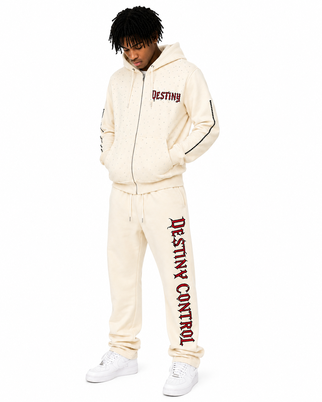Beige “Chosen” Sweatpants “